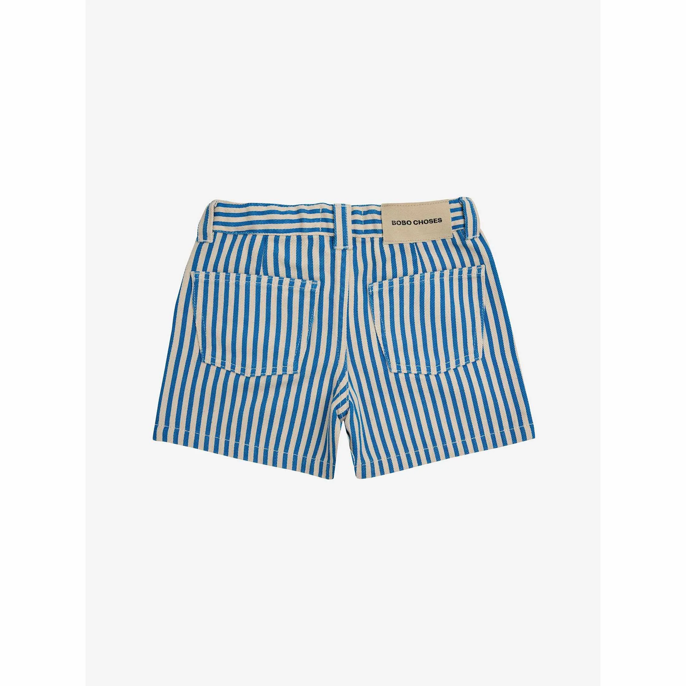 Bobo Choses - Bobo Choses Circle stripes woven shorts