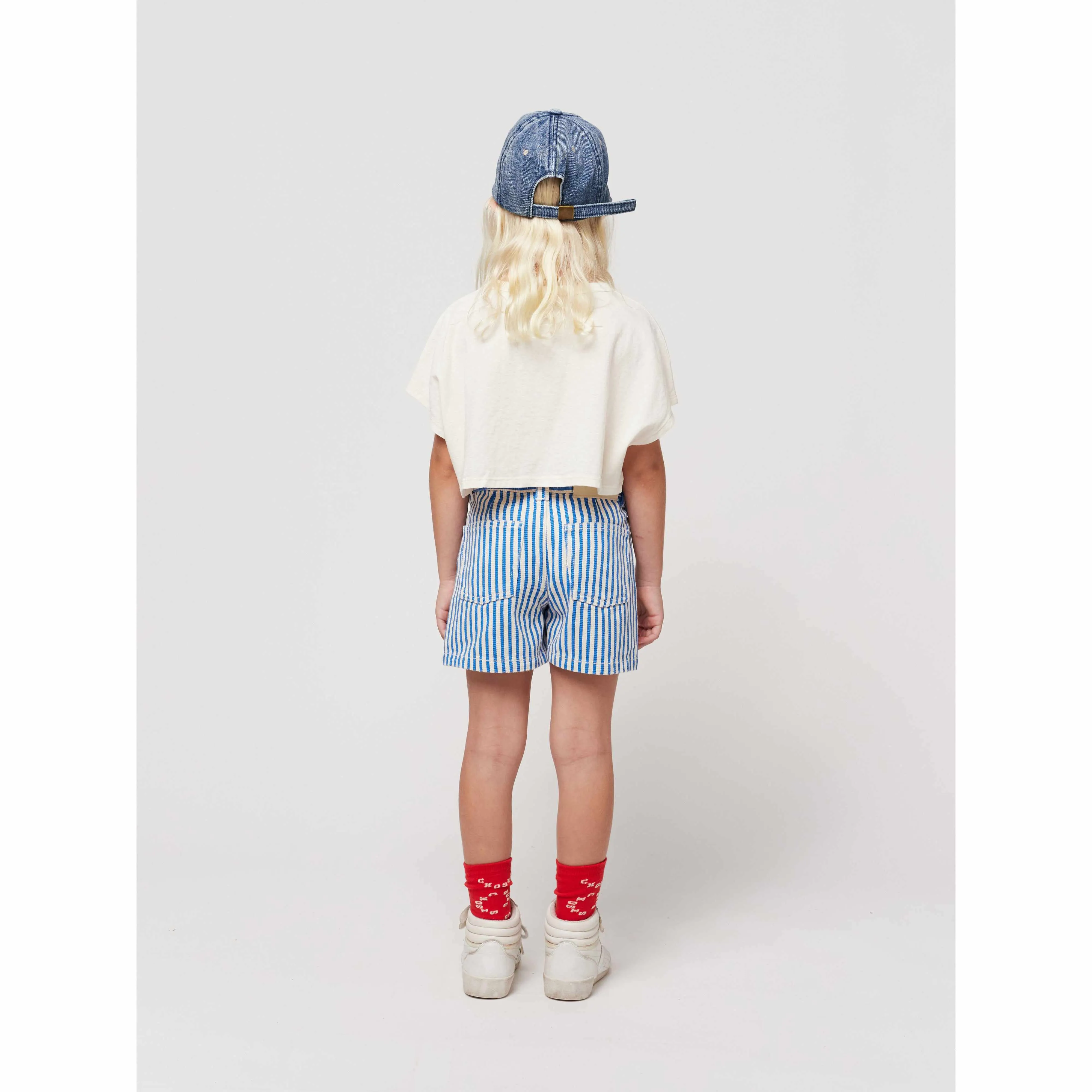 Bobo Choses - Bobo Choses Circle stripes woven shorts
