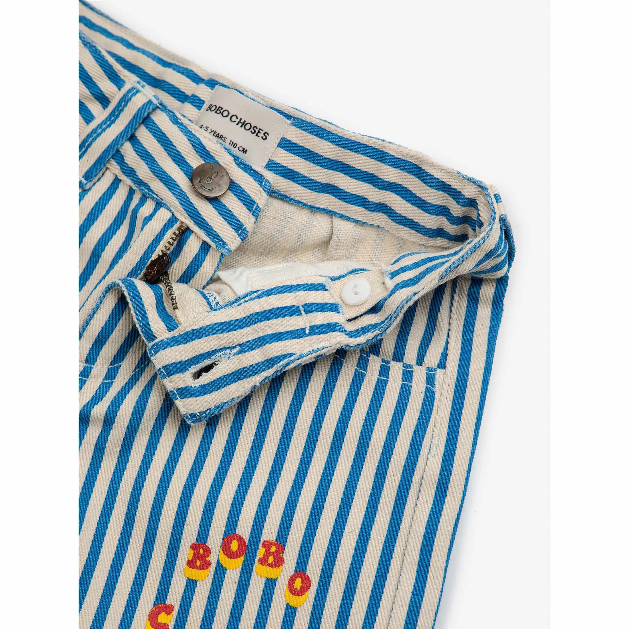 Bobo Choses - Bobo Choses Circle stripes woven shorts