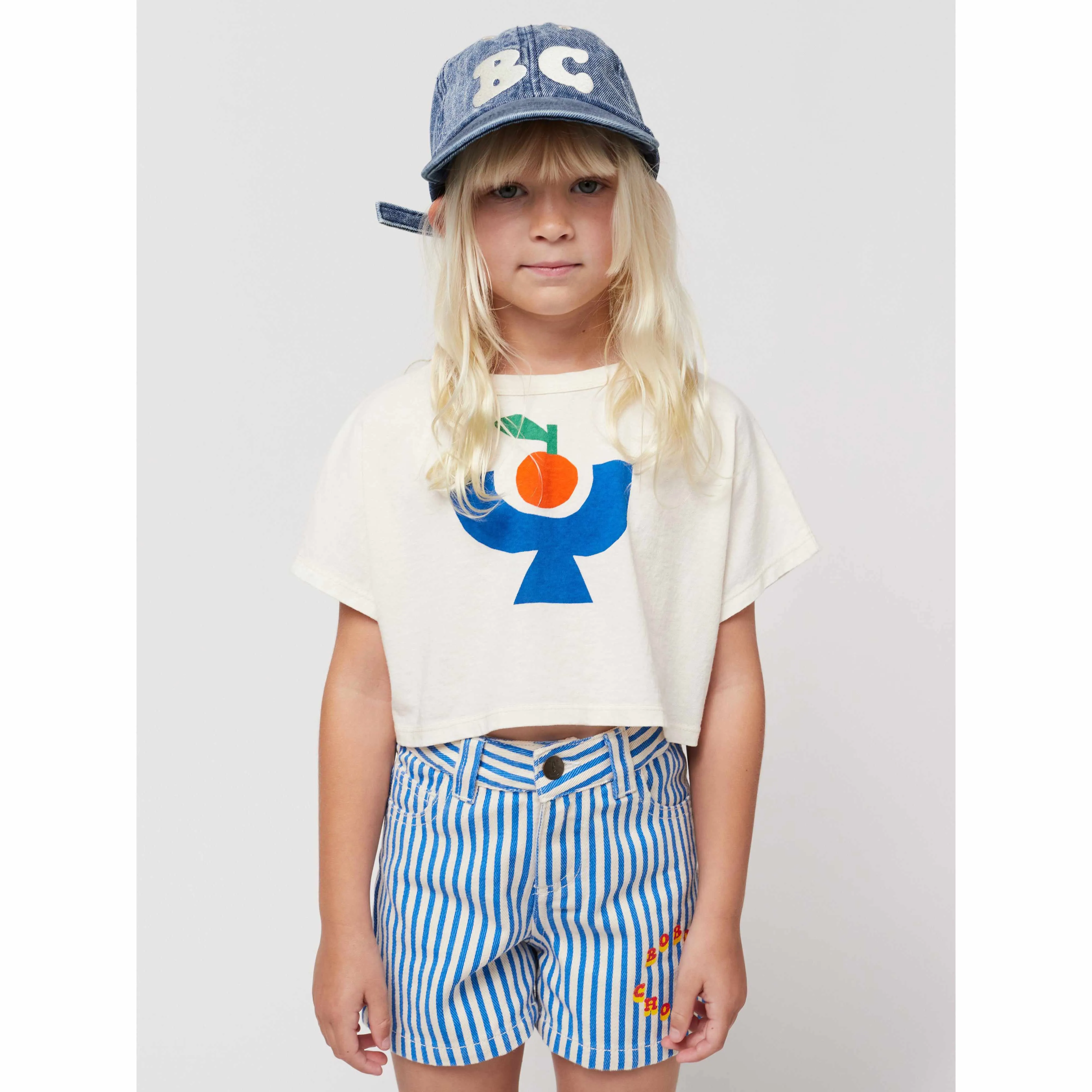 Bobo Choses - Bobo Choses Circle stripes woven shorts