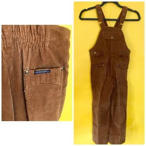 Girls 1970s vintage corduroy overalls by Choozie Brand