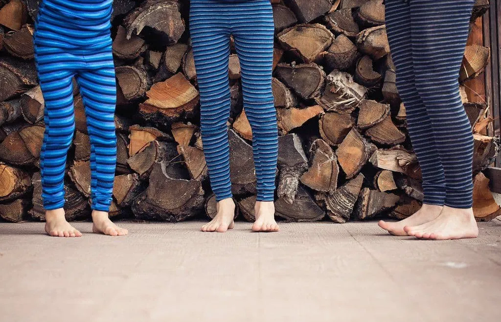 Glacier Blue - Thermal Pants with Double Knee Style