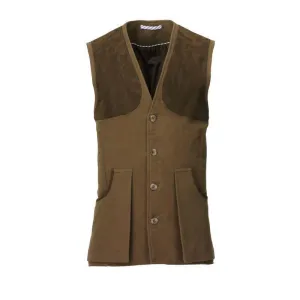Laksen Broadland Moleskin Shooting Vest - Bronze