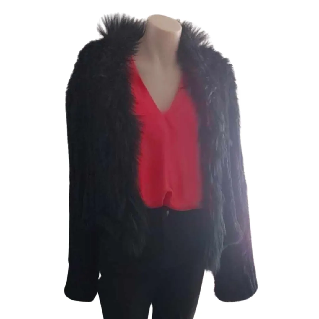 NEW rabbit fur jacket, choice of colours, made to order!