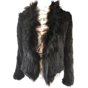 NEW rabbit fur jacket, choice of colours, made to order!