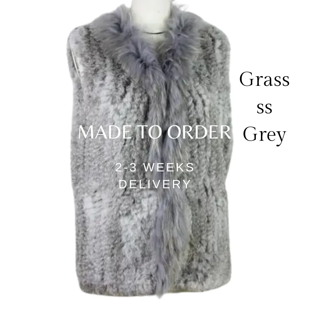NEW rabbit fur jacket, choice of colours, made to order!