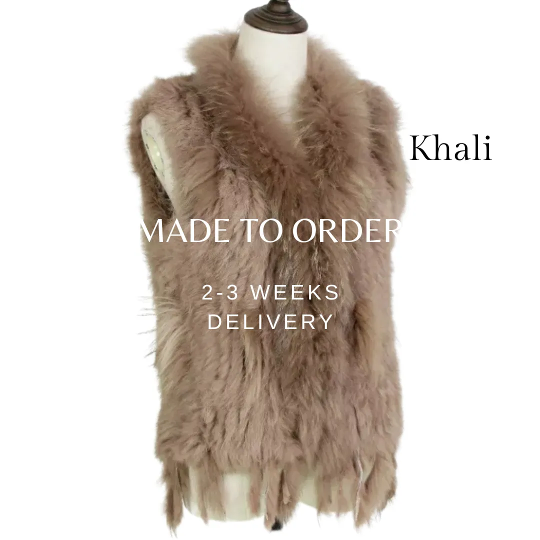 NEW rabbit fur jacket, choice of colours, made to order!