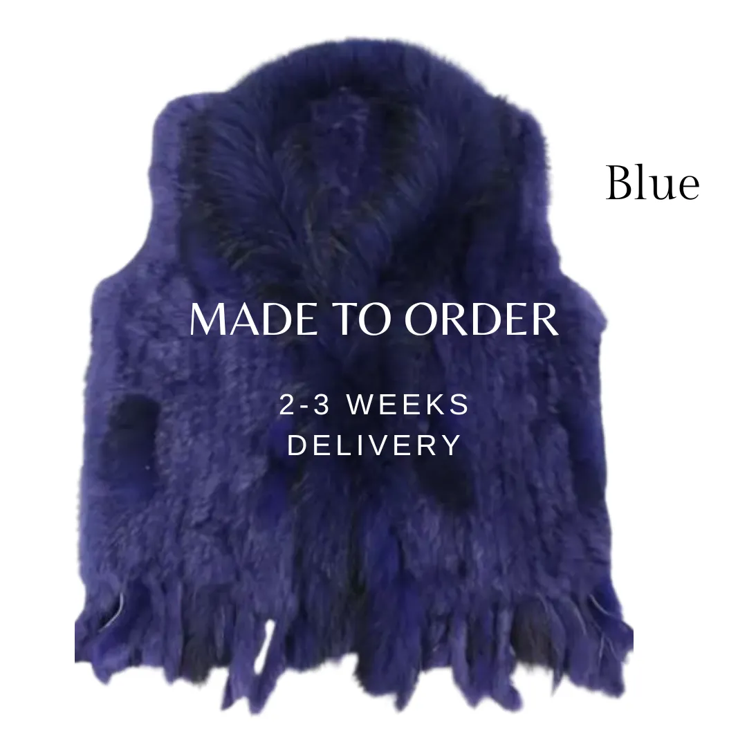 NEW rabbit fur jacket, choice of colours, made to order!