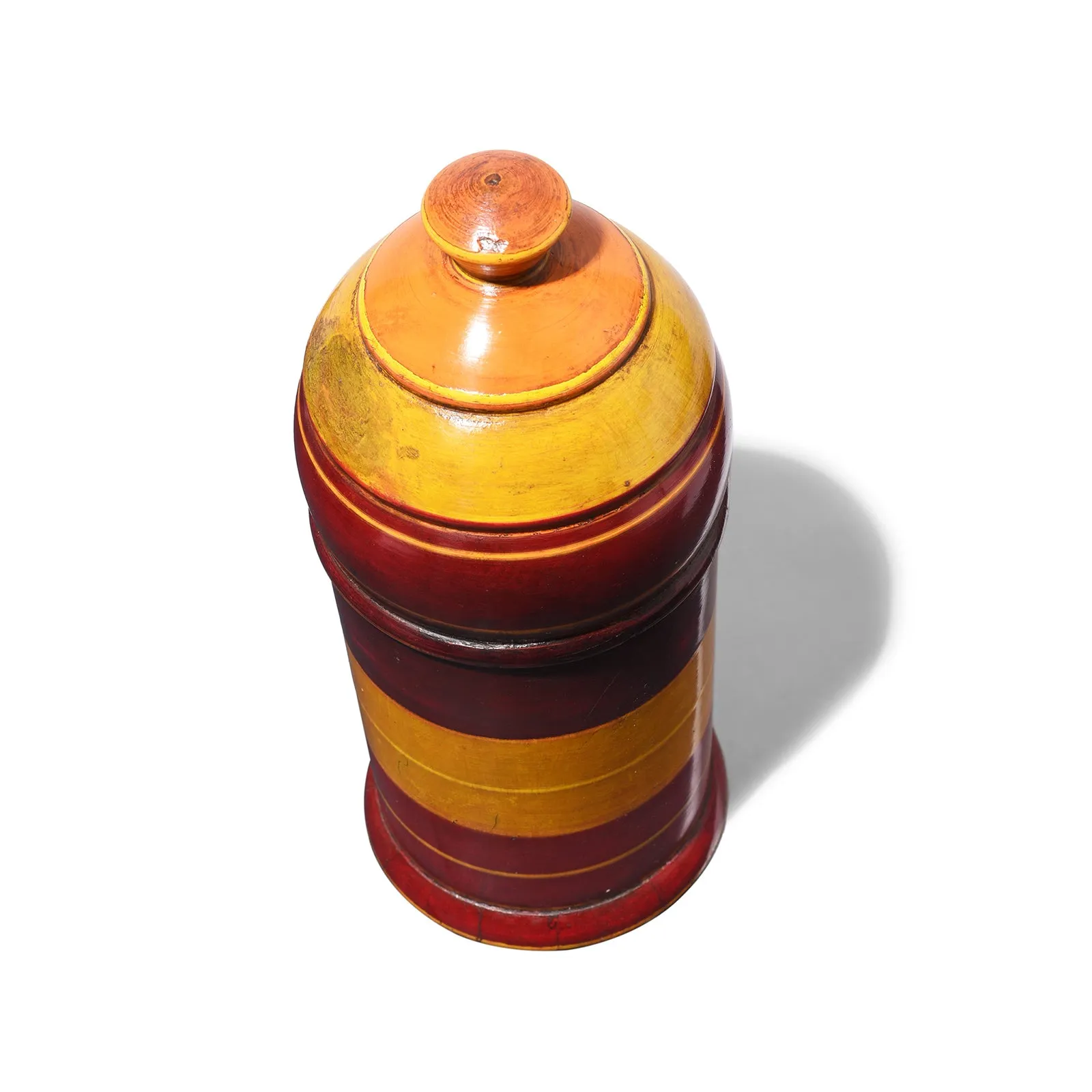 Reproduction Lacquer Pot From Rajasthan