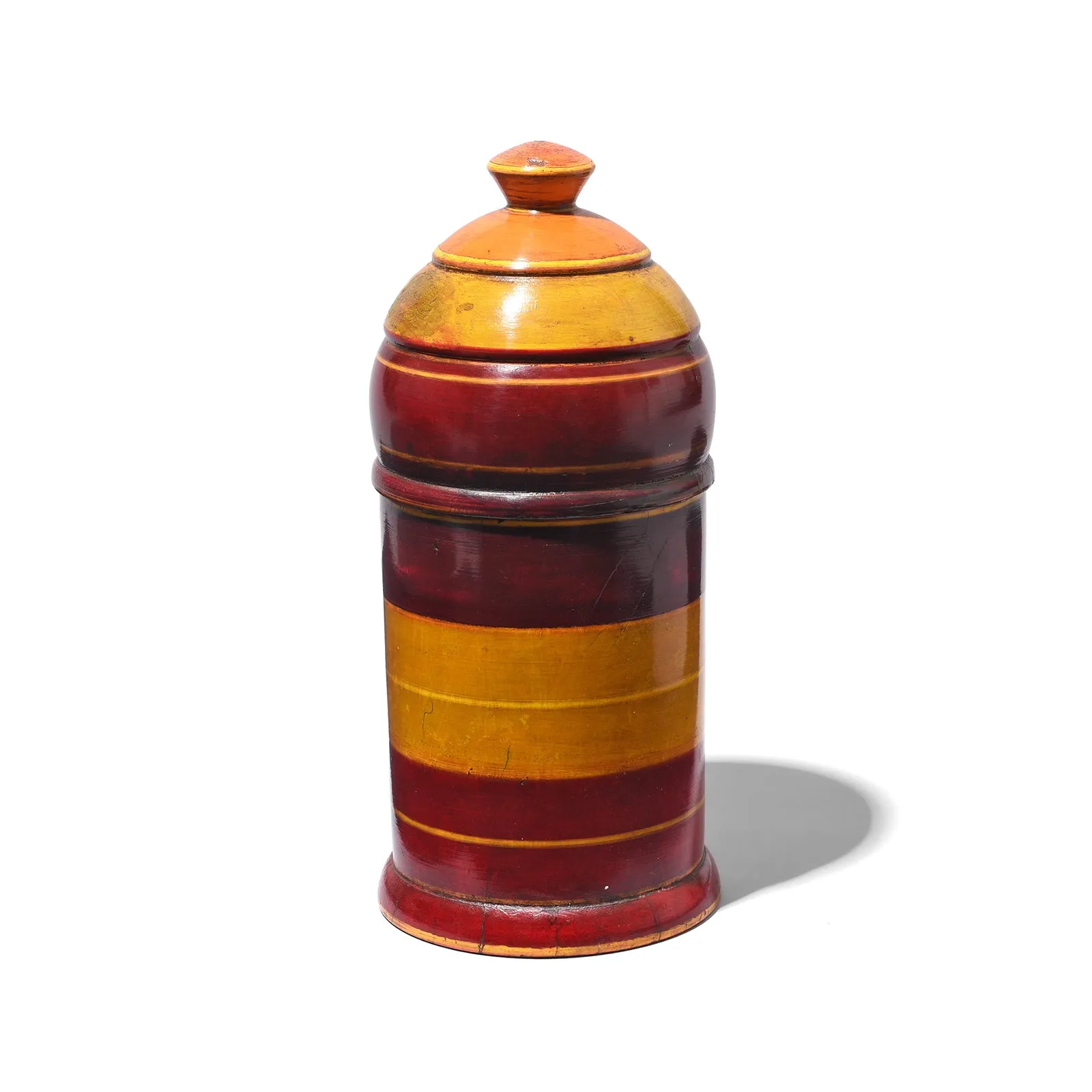 Reproduction Lacquer Pot From Rajasthan