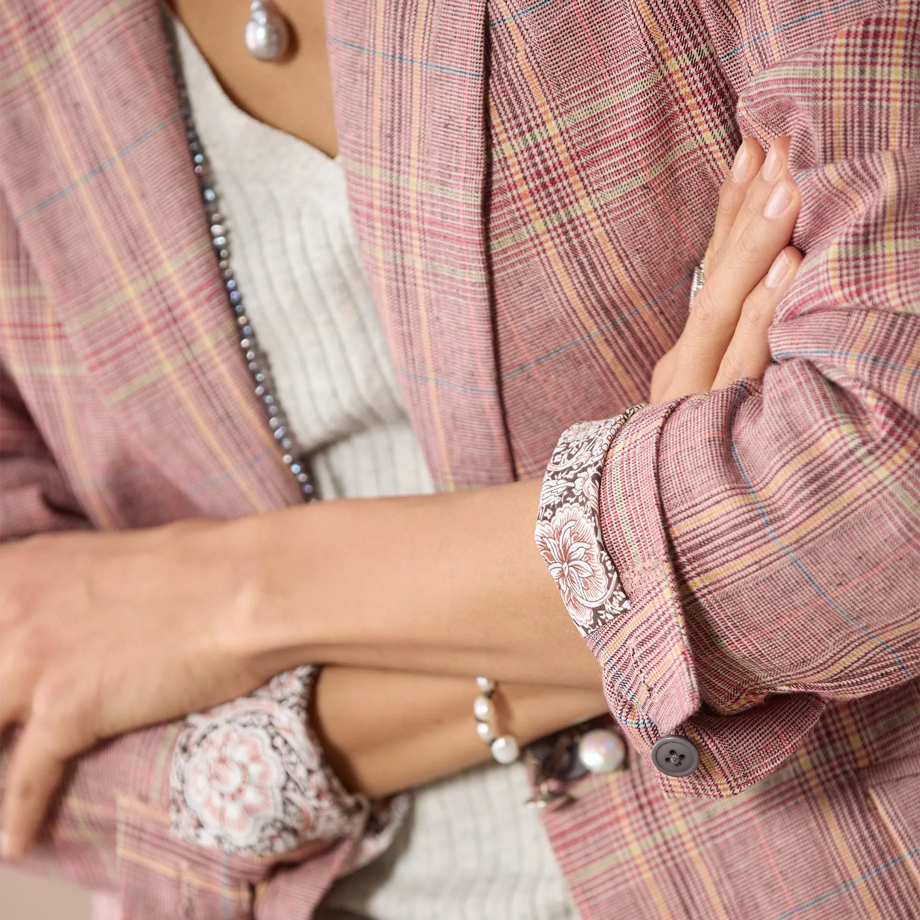 Whitman Plaid Blazer, Petite